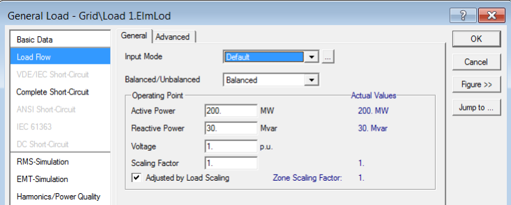 Setting the Parameters for Loads